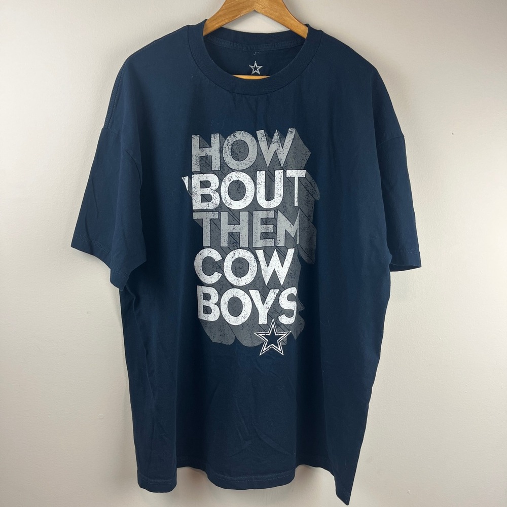 Dallas Cowboys Navy How Bout Them Cowboys Navy Graphic Tee 2XL